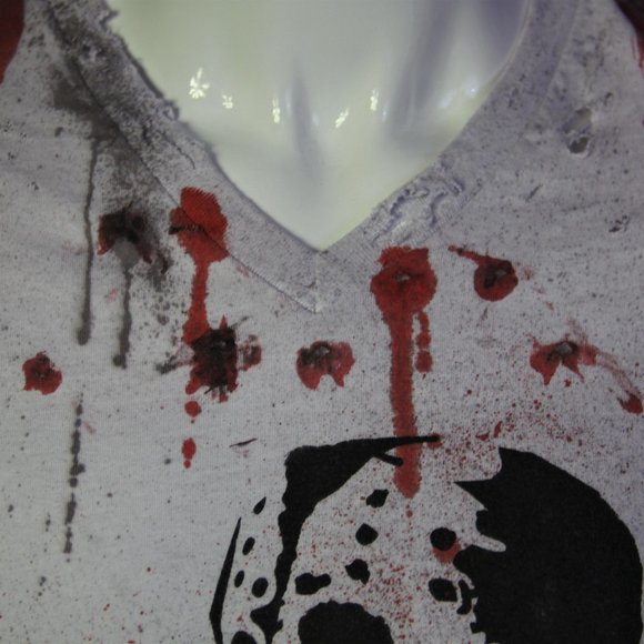 Jason Voorhees Friday the 13th Handmade Shirt - Picture 2 of 7